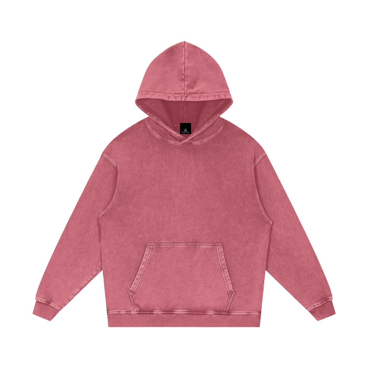 NORVIDA Trail Rider Snow Washed Loose Cotton Hoodie