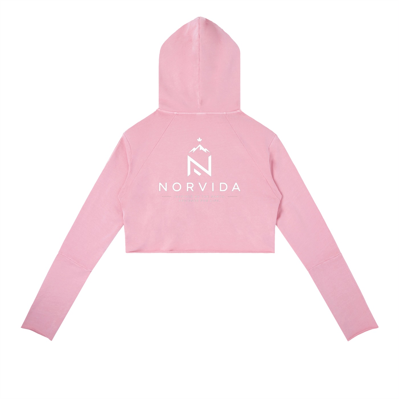 NORVIDA Vintage Washed Raw Edge Hoodie