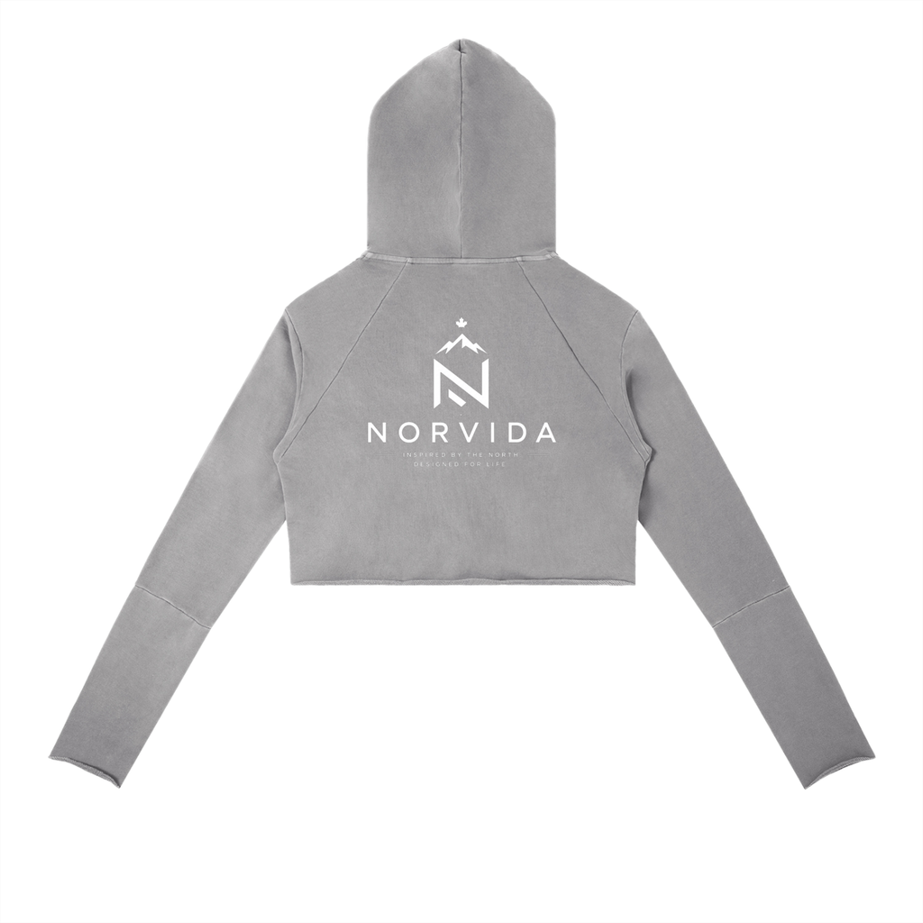NORVIDA Vintage Washed Raw Edge Hoodie