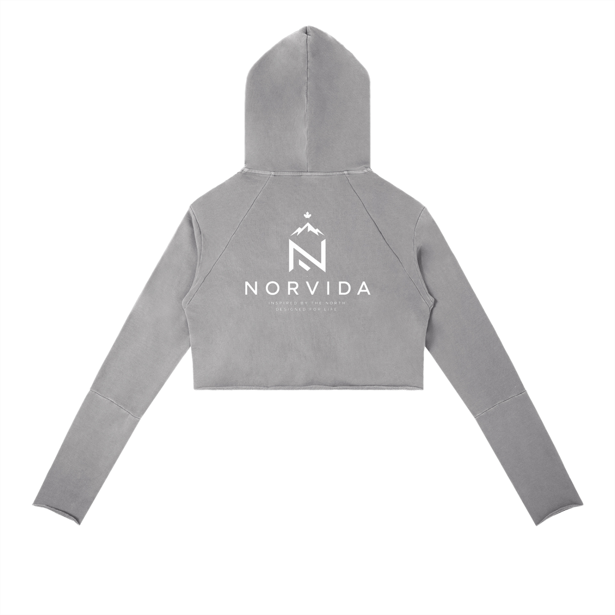 NORVIDA Vintage Washed Raw Edge Hoodie