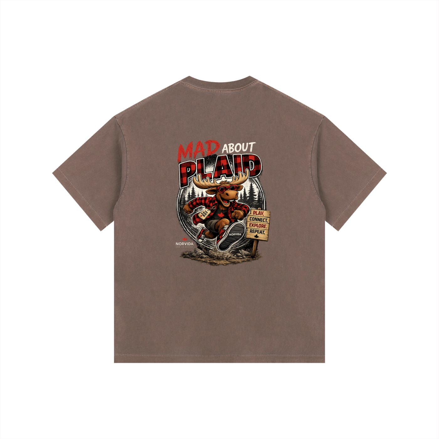 NORVIDA Mad About Plaid Vintage Tee