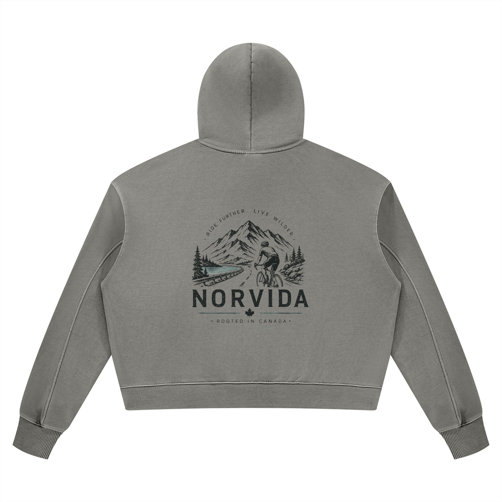 NORVIDA Women’s Vintage Wash Heavyweight Hoodie – Ride Further Collection