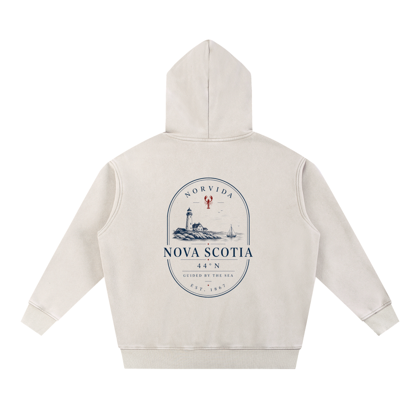 NORVIDA Atlantic Heritage Oversized Fleece Hoodie