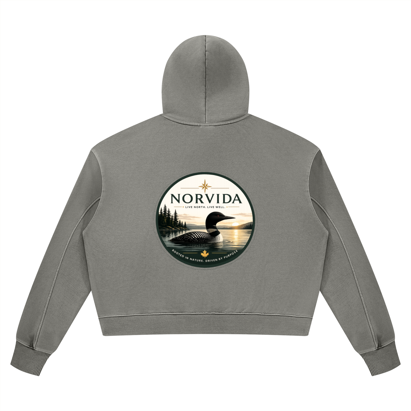 Norvida Women’s Vintage Wash Heavyweight Hoodie | Premium Oversized Canadian Outdoor Hoodie