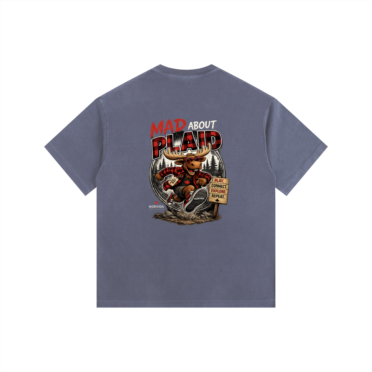 NORVIDA Mad About Plaid Vintage Tee