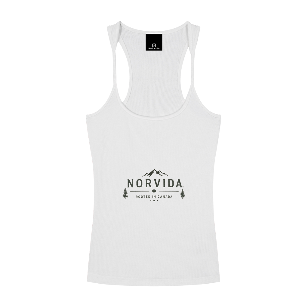 NORVIDA Women’s Slim Fit Ribbed Racerback Tank Top – Adventure Collection
