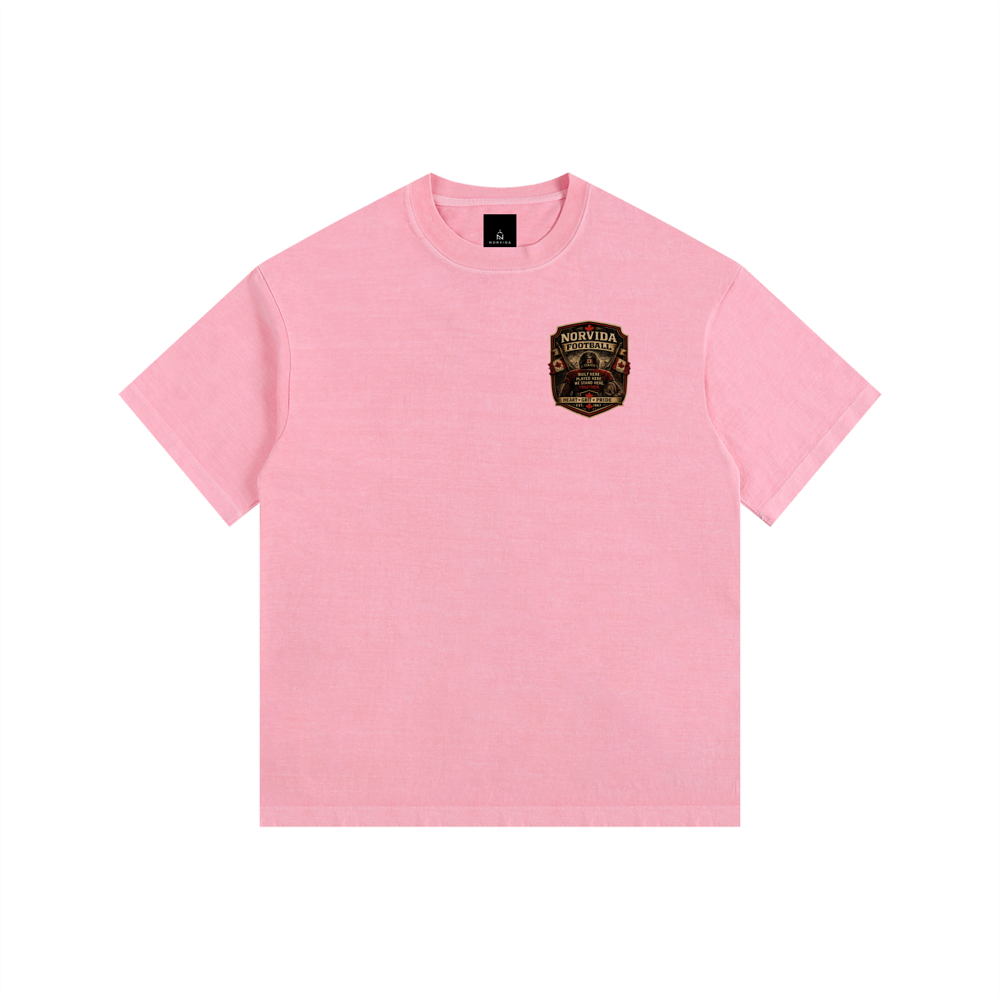NORVIDA  Football Is Canada Vintage Washed Oversized Cotton T-Shirt | Canadian Football Graphic Tee