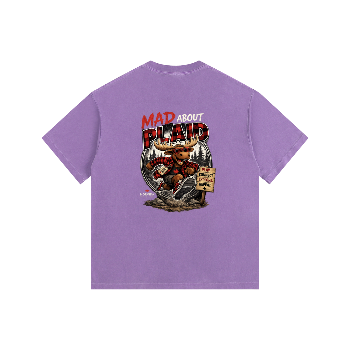 NORVIDA Mad About Plaid Vintage Tee