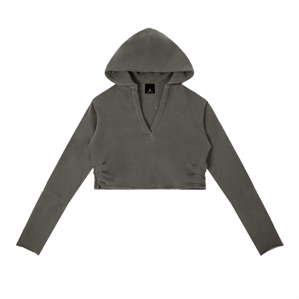 NORVIDA Vintage Washed Raw Edge Hoodie