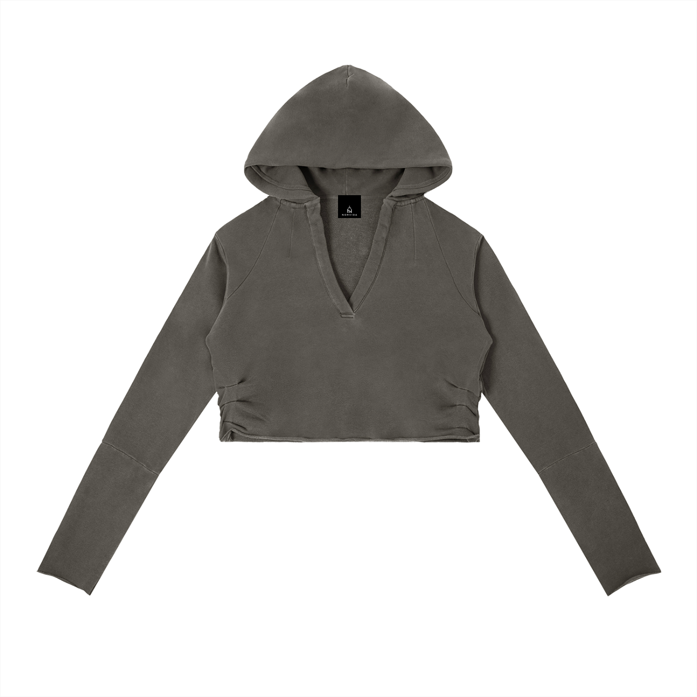 NORVIDA Vintage Washed Raw Edge Hoodie