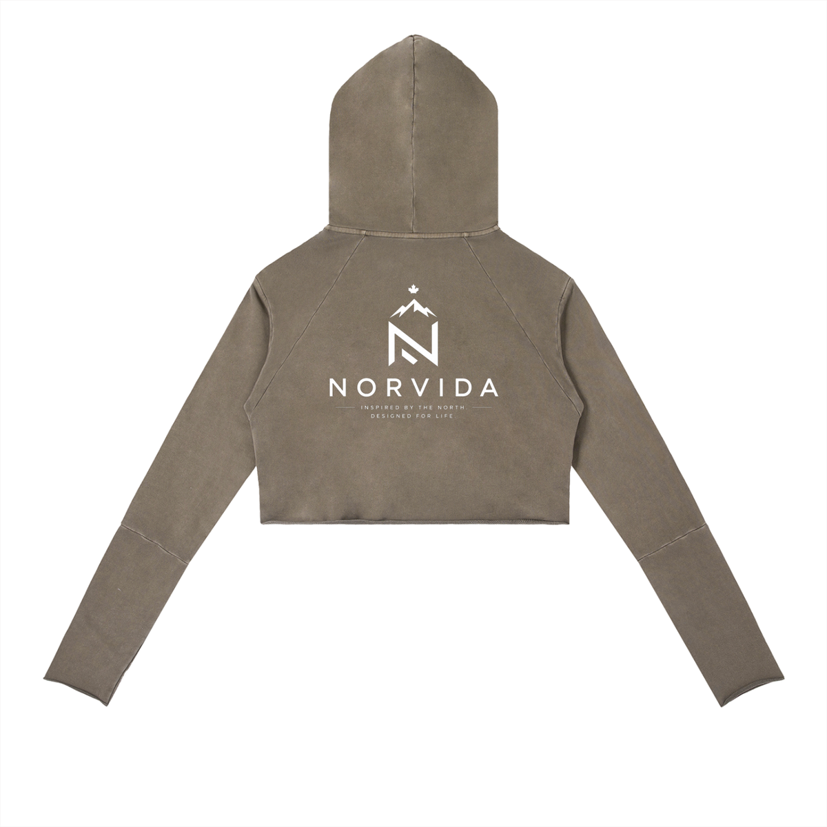 NORVIDA Vintage Washed Raw Edge Hoodie