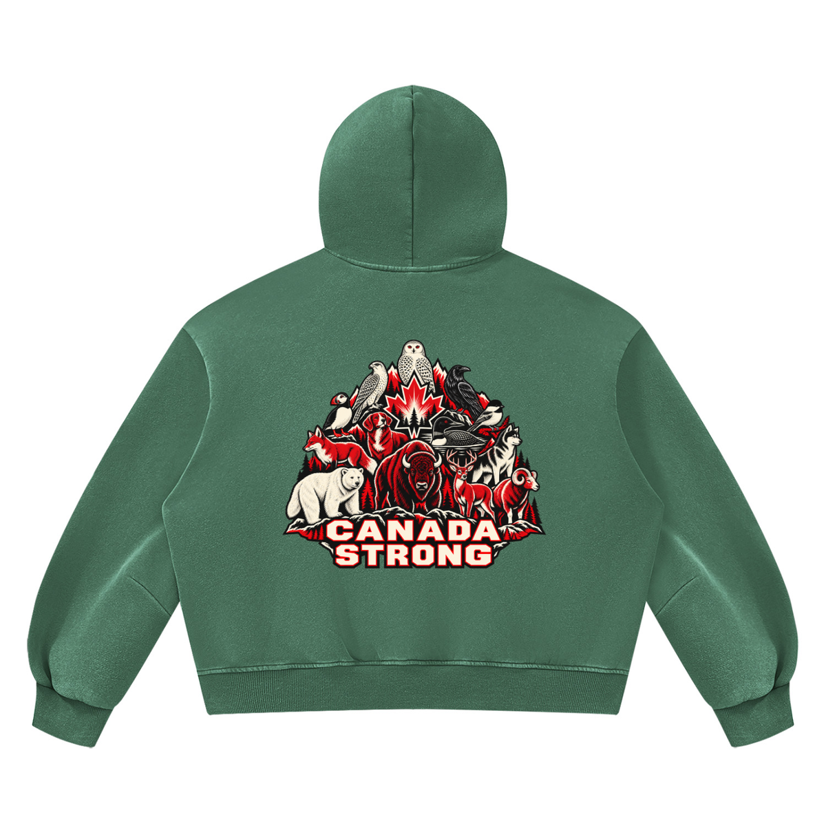 STRONG CANADA Vintage Fleece Hoodie | NORVIDA