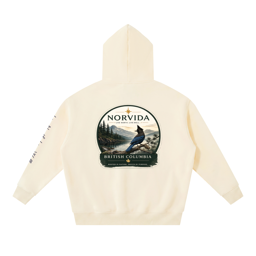 NORVIDA BC Steller’s Jay Oversized Fleece Hoodie