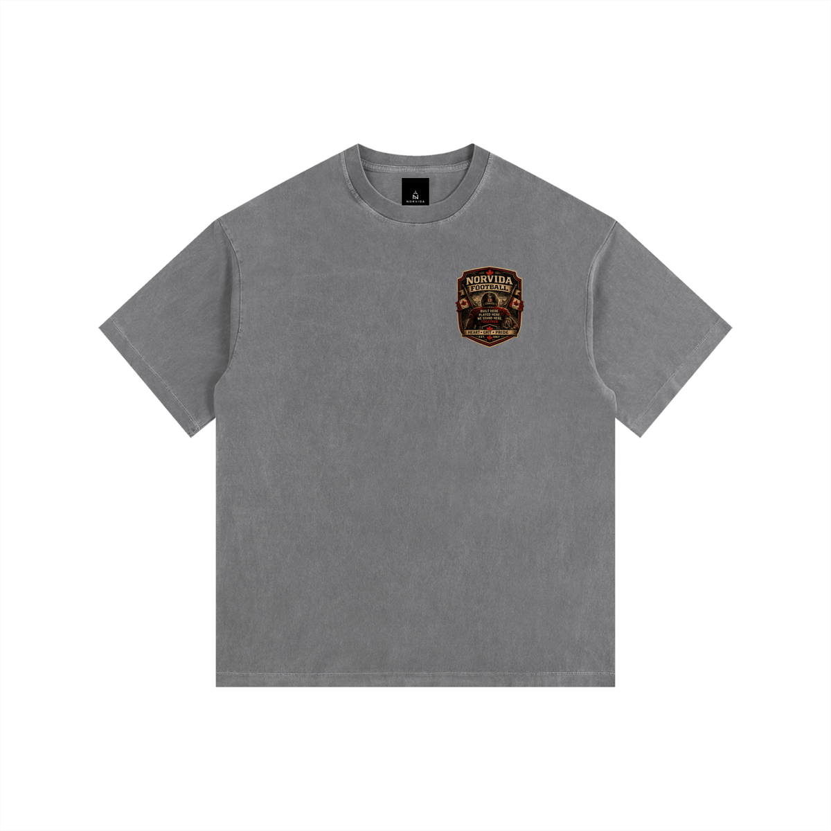 NORVIDA  Football Is Canada Vintage Washed Oversized Cotton T-Shirt | Canadian Football Graphic Tee