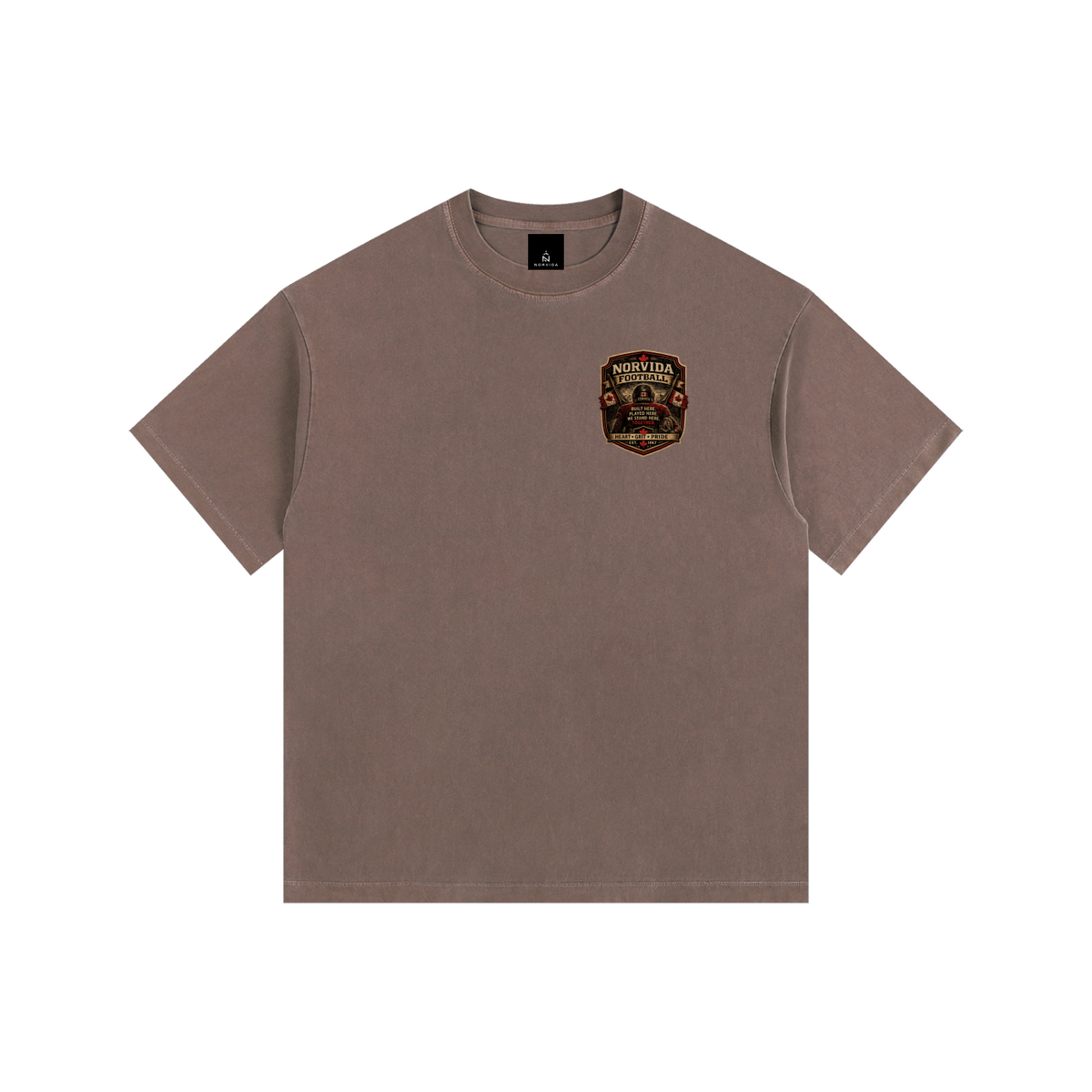 NORVIDA  Football Is Canada Vintage Washed Oversized Cotton T-Shirt | Canadian Football Graphic Tee