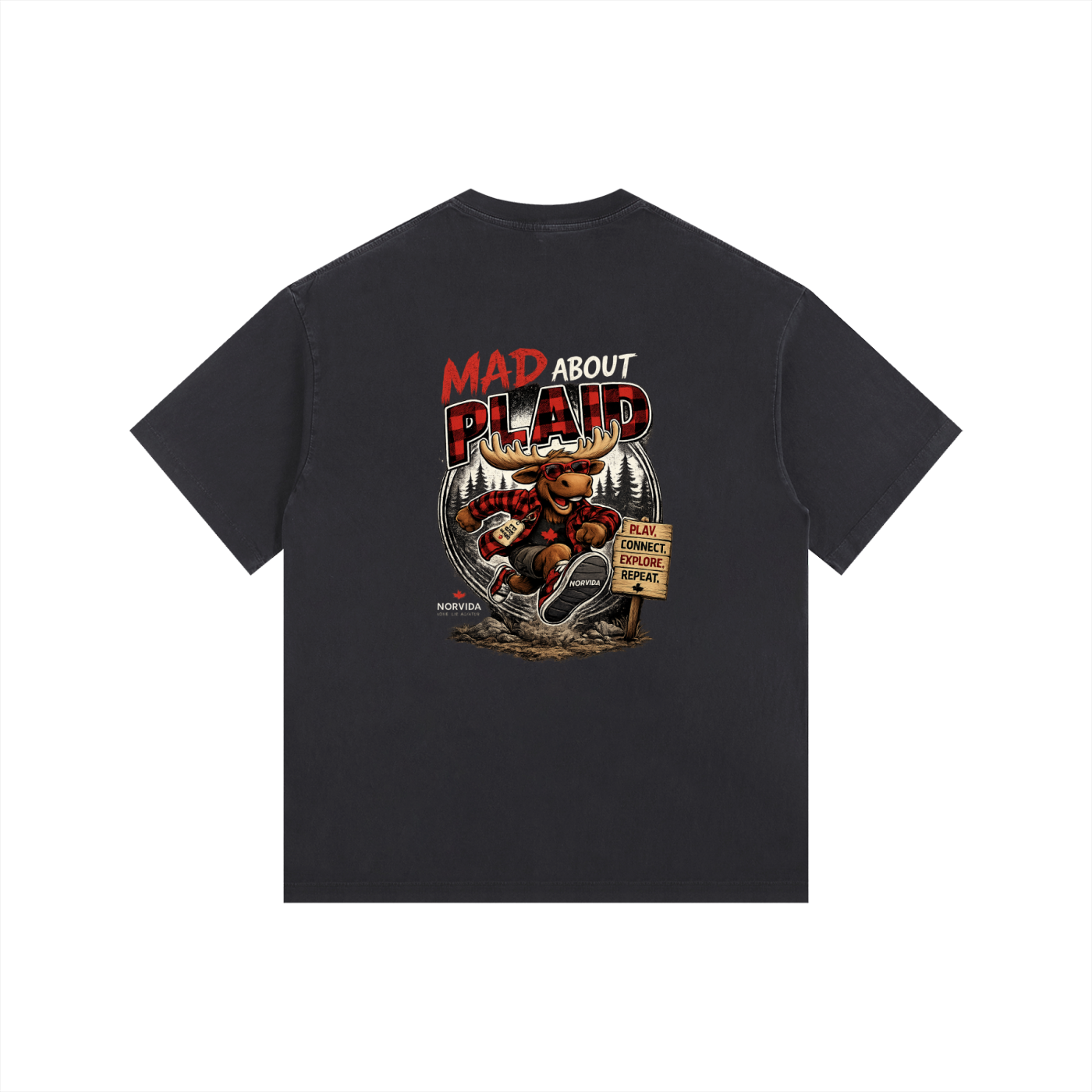 NORVIDA Mad About Plaid Vintage Tee