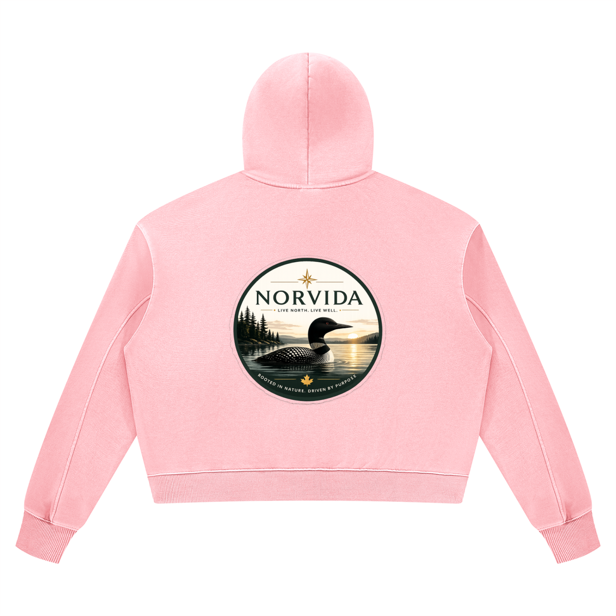Norvida Women’s Vintage Wash Heavyweight Hoodie | Premium Oversized Canadian Outdoor Hoodie