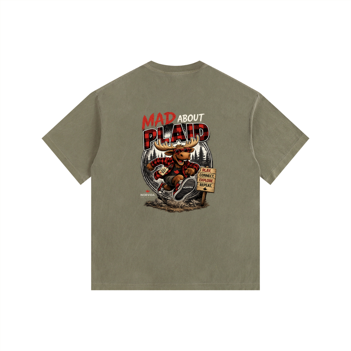 NORVIDA Mad About Plaid Vintage Tee