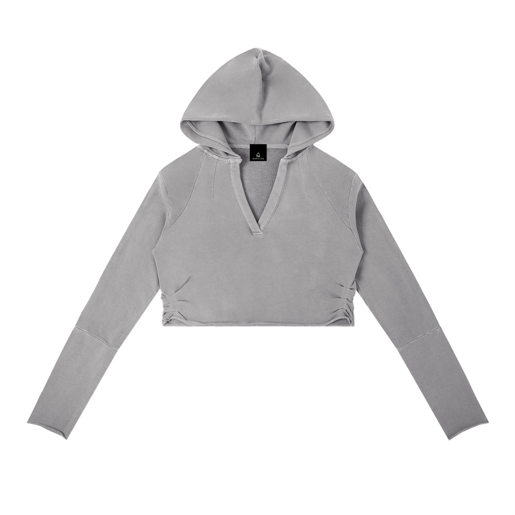 NORVIDA Vintage Washed Raw Edge Hoodie