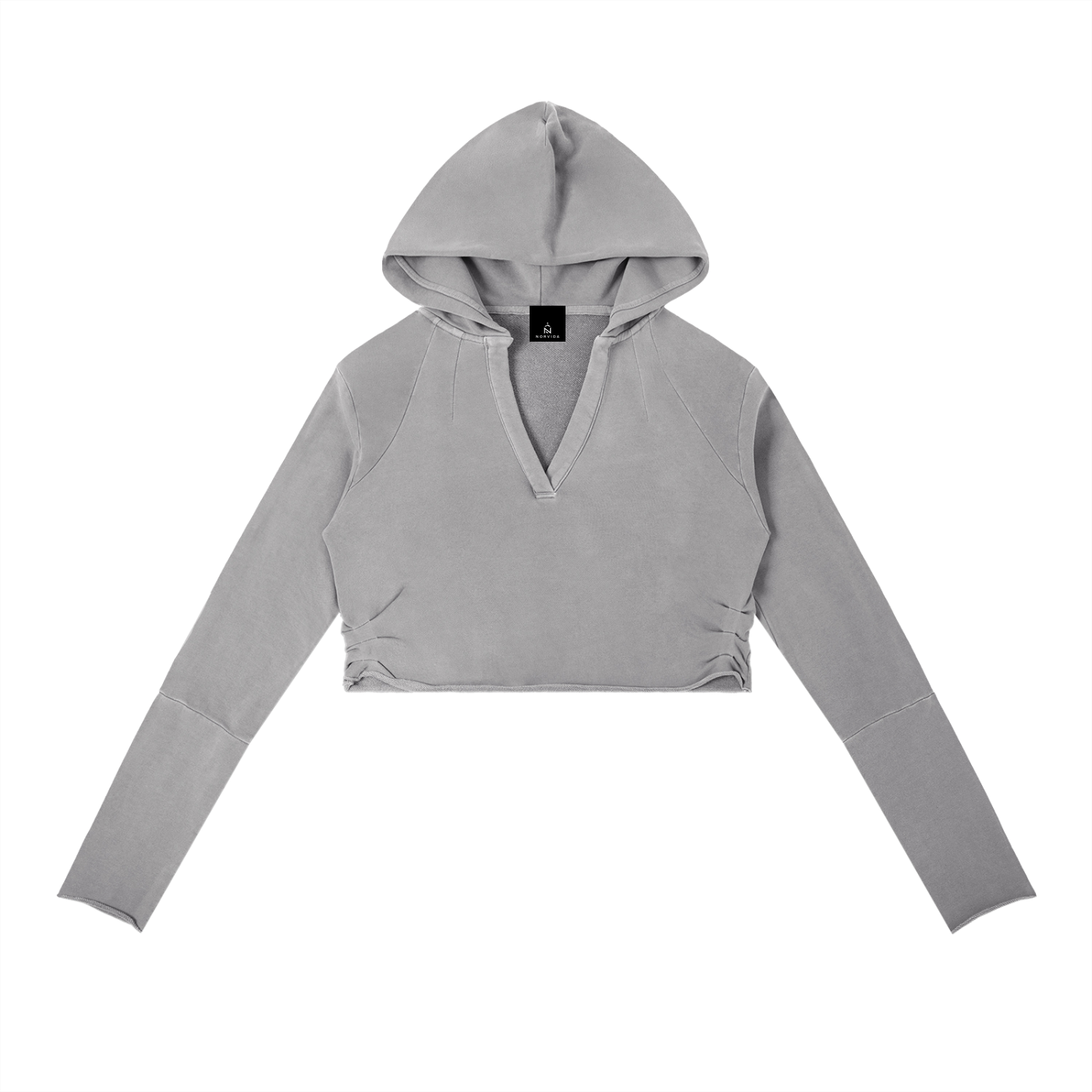 NORVIDA Vintage Washed Raw Edge Hoodie