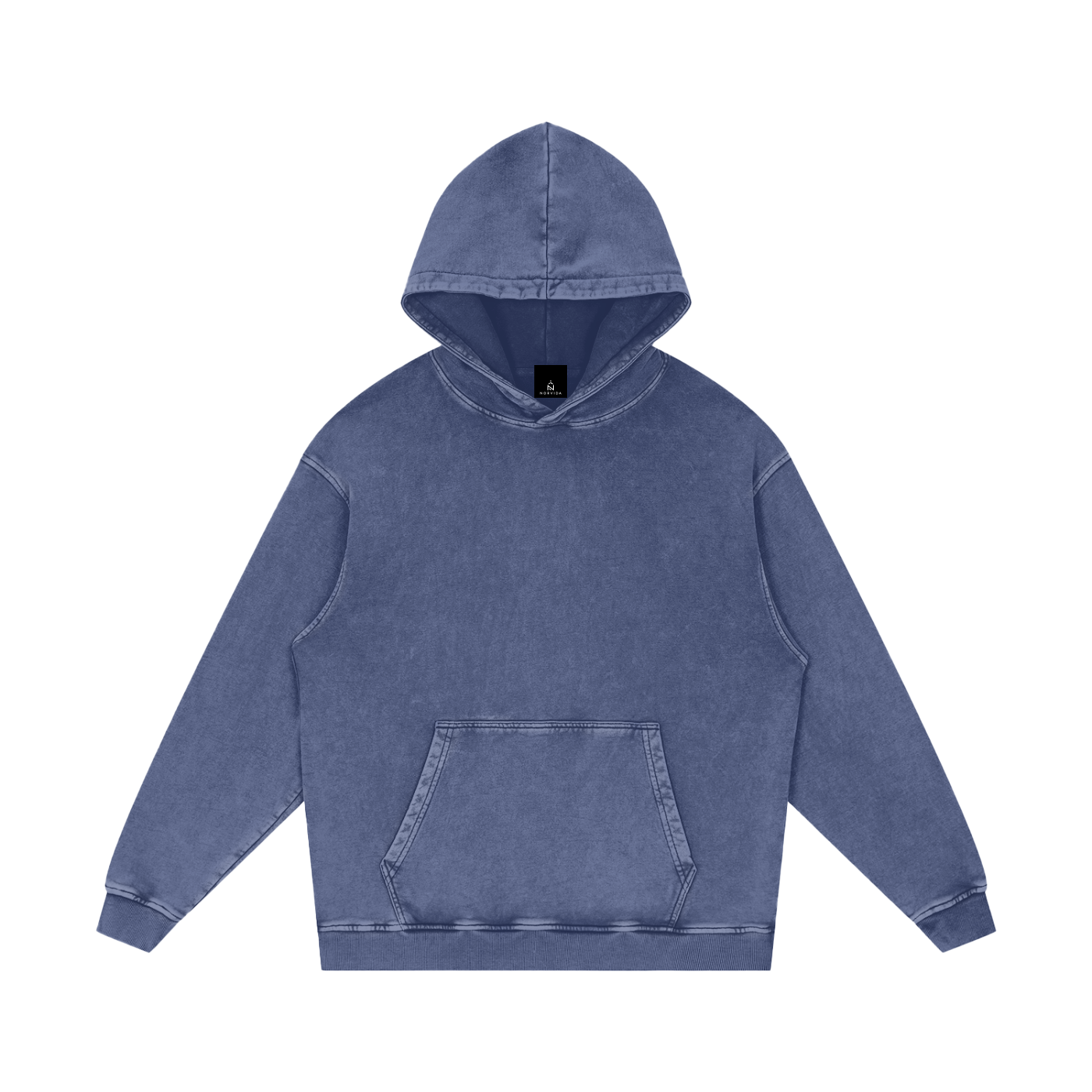 NORVIDA Trail Rider Snow Washed Loose Cotton Hoodie