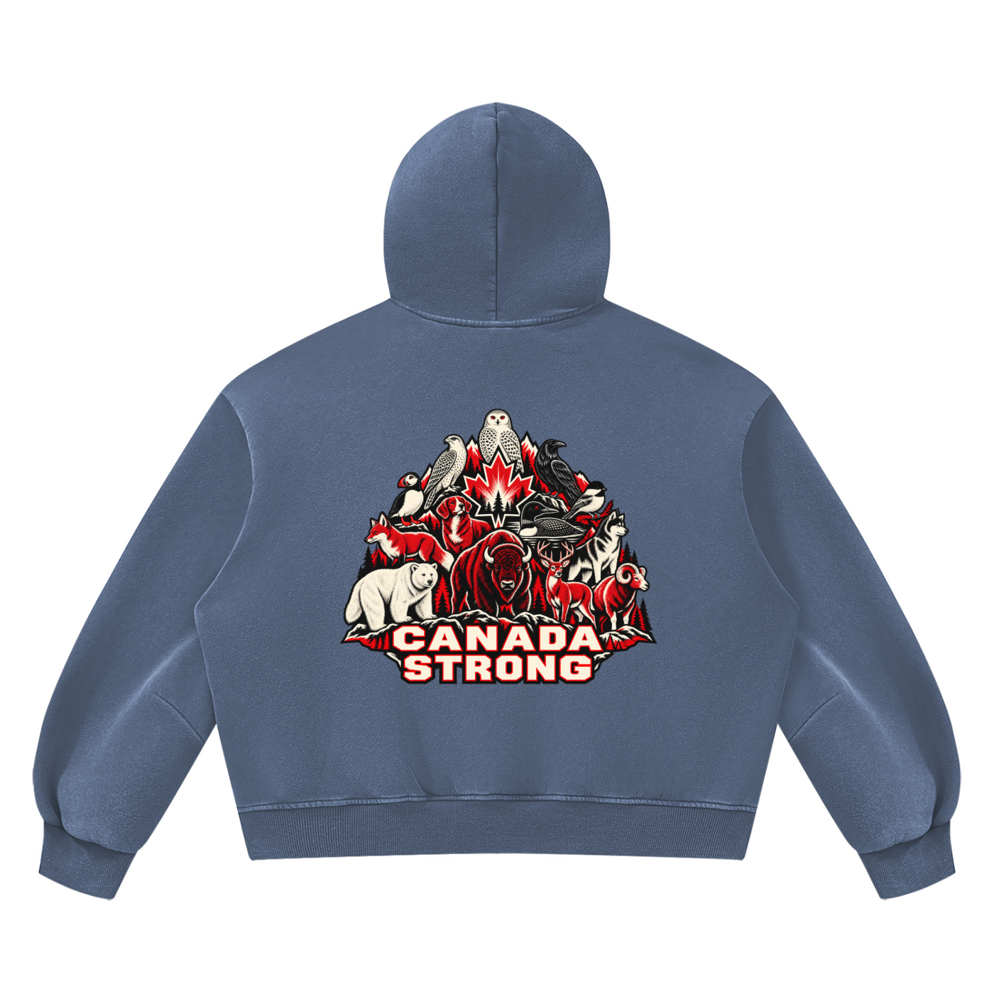 STRONG CANADA Vintage Fleece Hoodie | NORVIDA