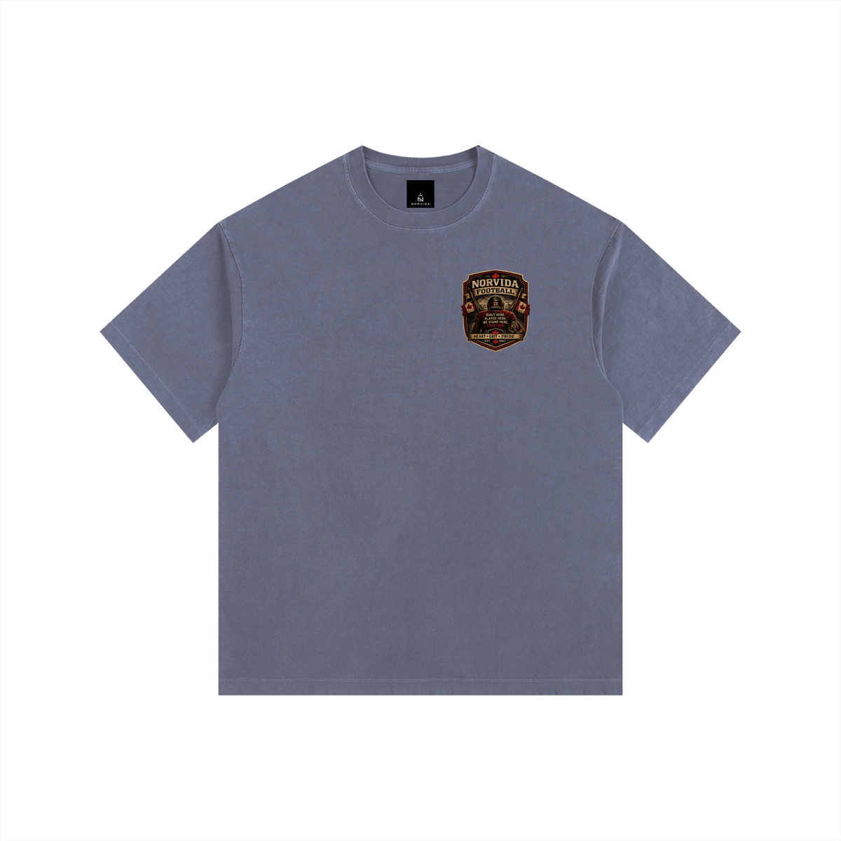 NORVIDA  Football Is Canada Vintage Washed Oversized Cotton T-Shirt | Canadian Football Graphic Tee