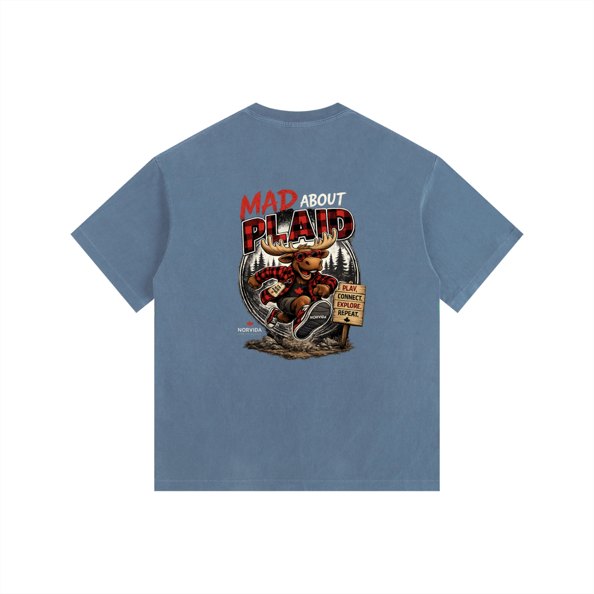 NORVIDA Mad About Plaid Vintage Tee