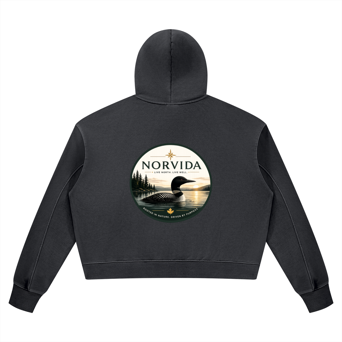 Norvida Women’s Vintage Wash Heavyweight Hoodie | Premium Oversized Canadian Outdoor Hoodie