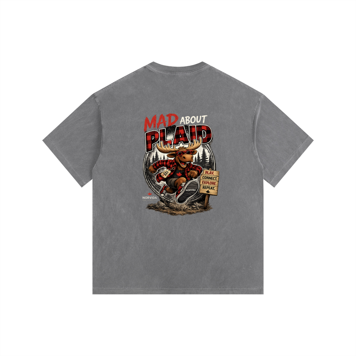 NORVIDA Mad About Plaid Vintage Tee