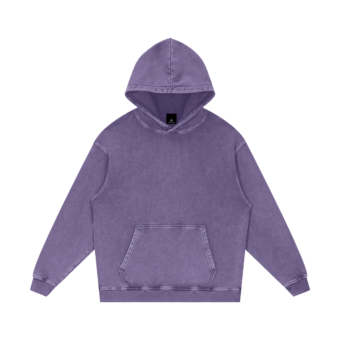 NORVIDA Trail Rider Snow Washed Loose Cotton Hoodie