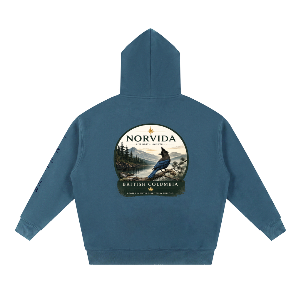 NORVIDA BC Steller’s Jay Oversized Fleece Hoodie