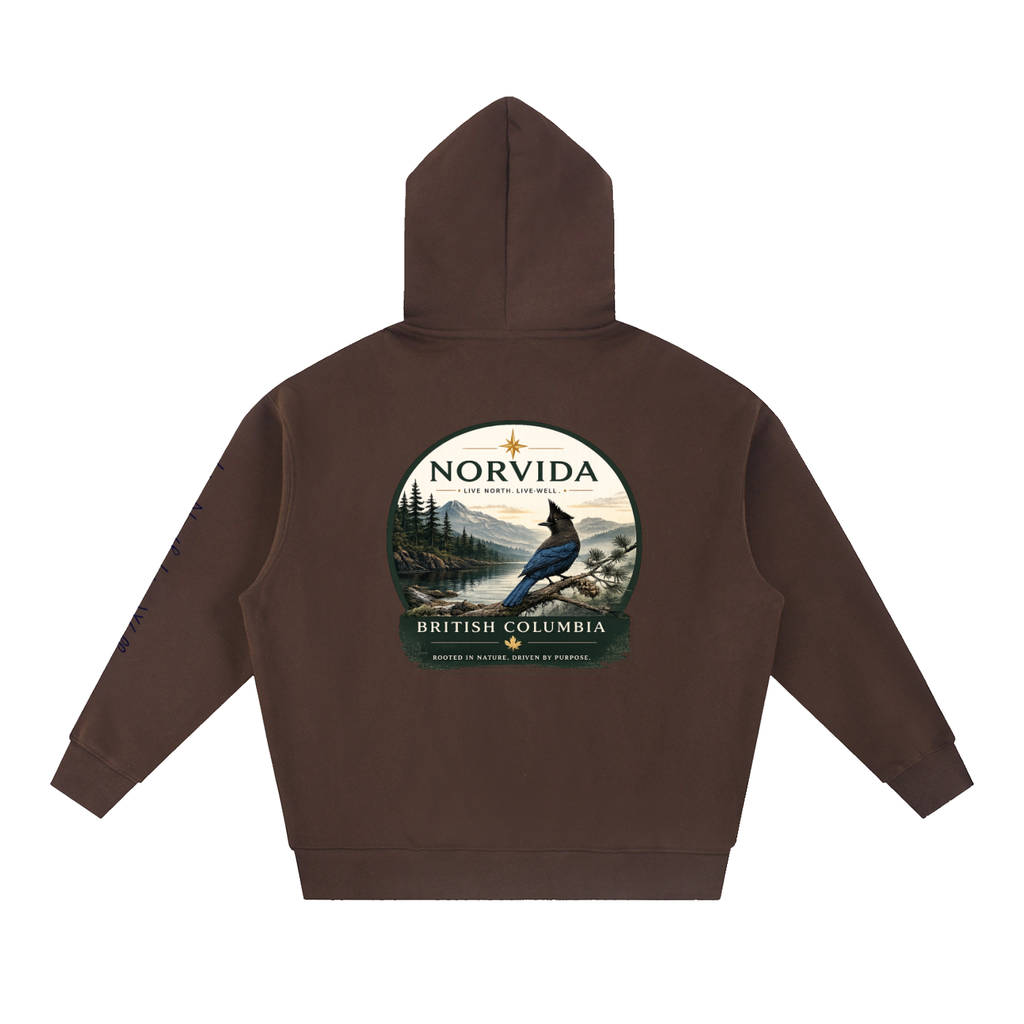 NORVIDA BC Steller’s Jay Oversized Fleece Hoodie