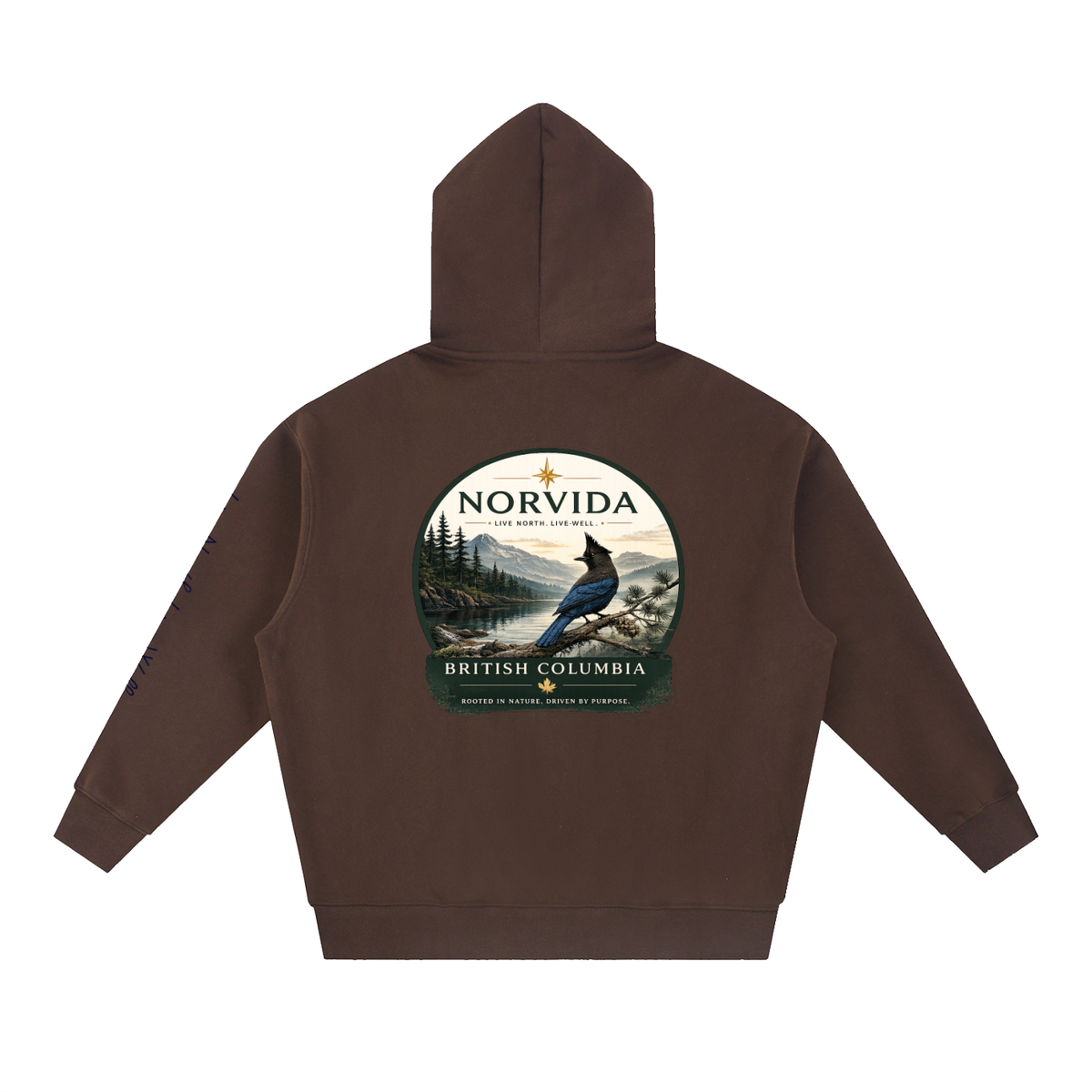 NORVIDA BC Steller’s Jay Oversized Fleece Hoodie