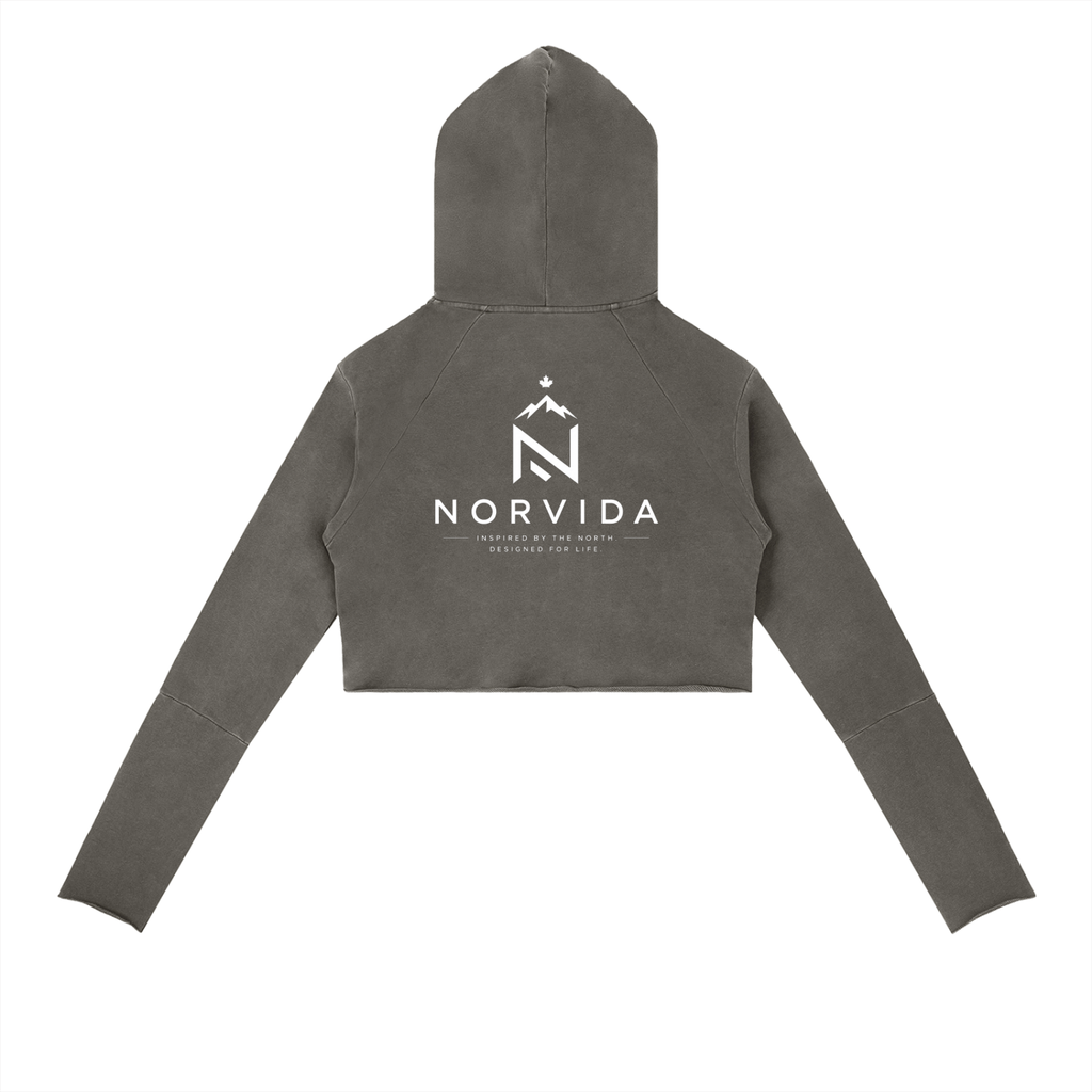 NORVIDA Vintage Washed Raw Edge Hoodie