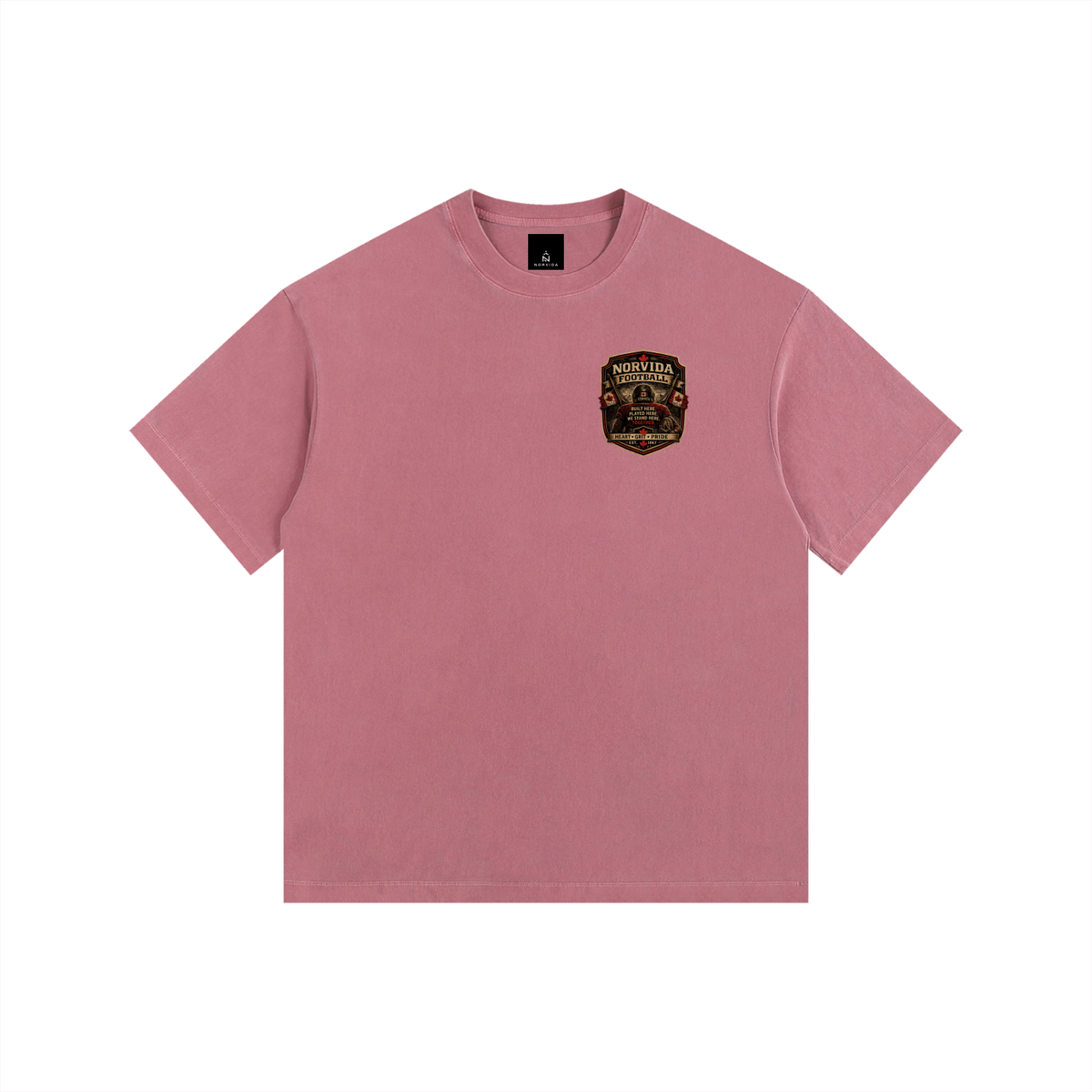 NORVIDA  Football Is Canada Vintage Washed Oversized Cotton T-Shirt | Canadian Football Graphic Tee