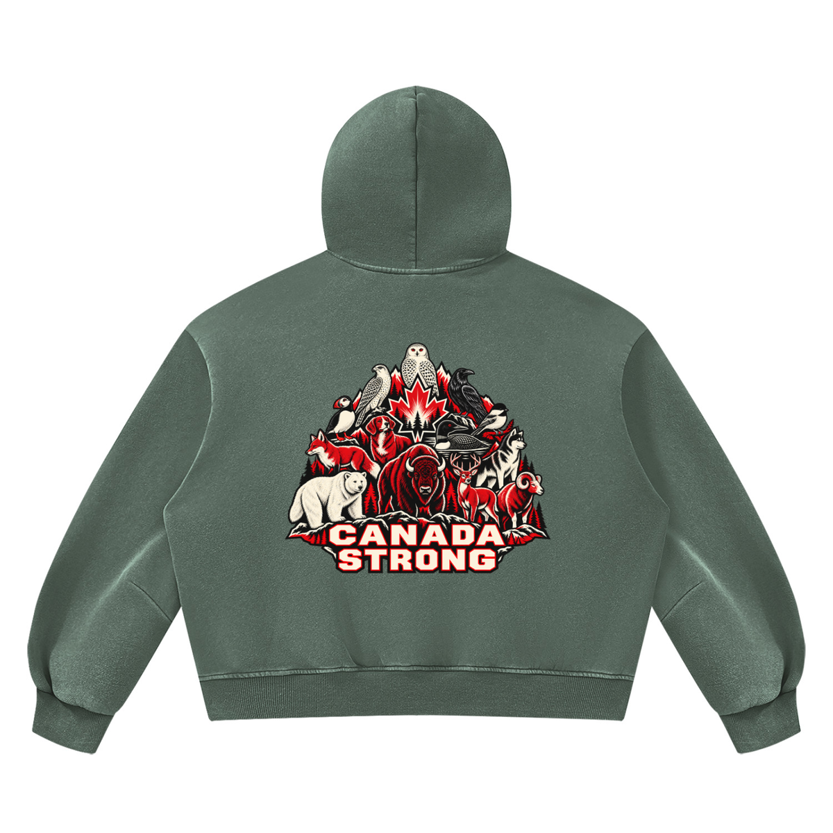 STRONG CANADA Vintage Fleece Hoodie | NORVIDA