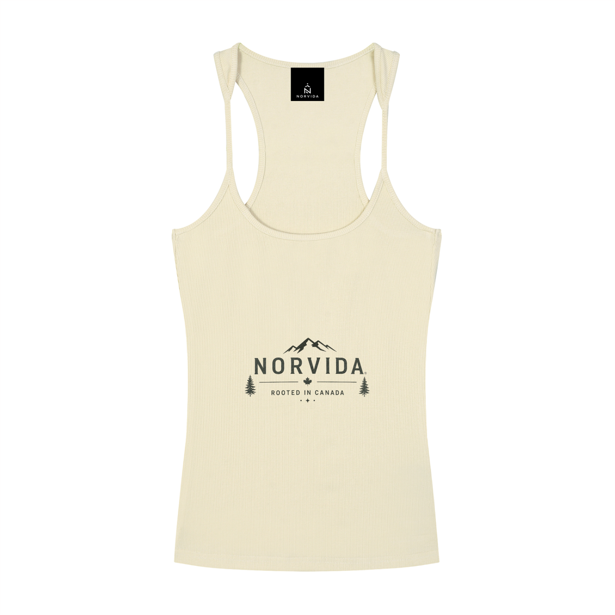 NORVIDA Women’s Slim Fit Ribbed Racerback Tank Top – Adventure Collection