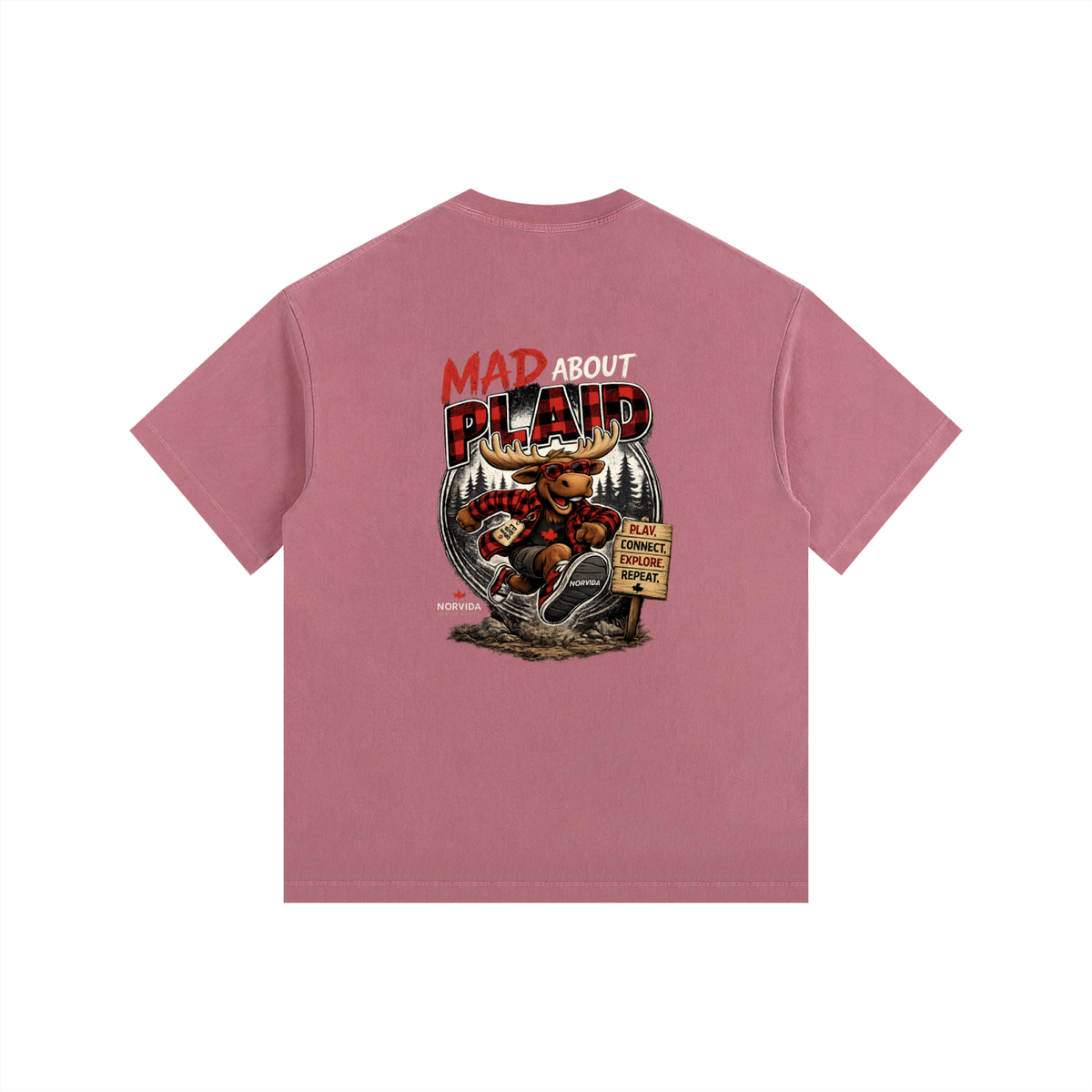 NORVIDA Mad About Plaid Vintage Tee