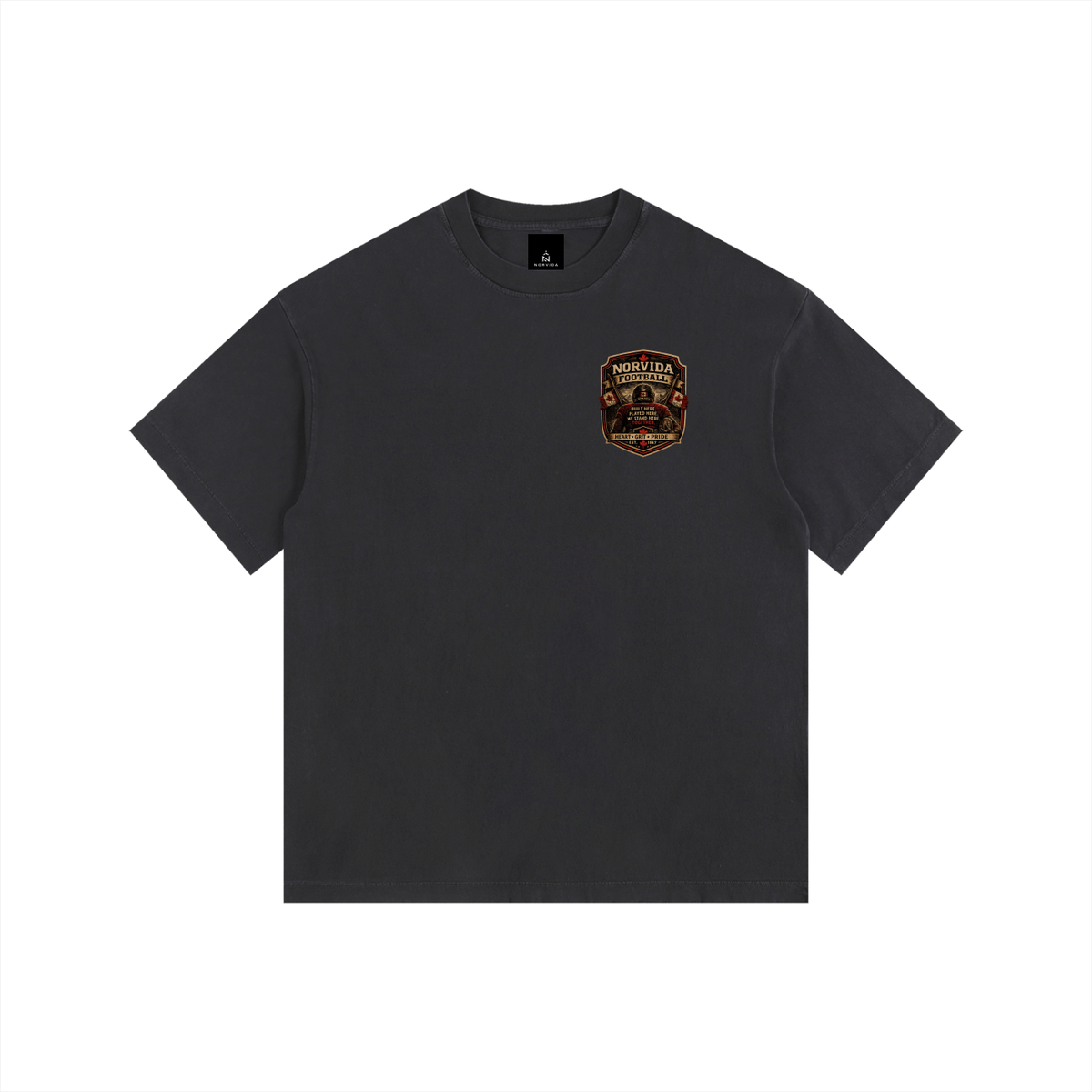 NORVIDA  Football Is Canada Vintage Washed Oversized Cotton T-Shirt | Canadian Football Graphic Tee