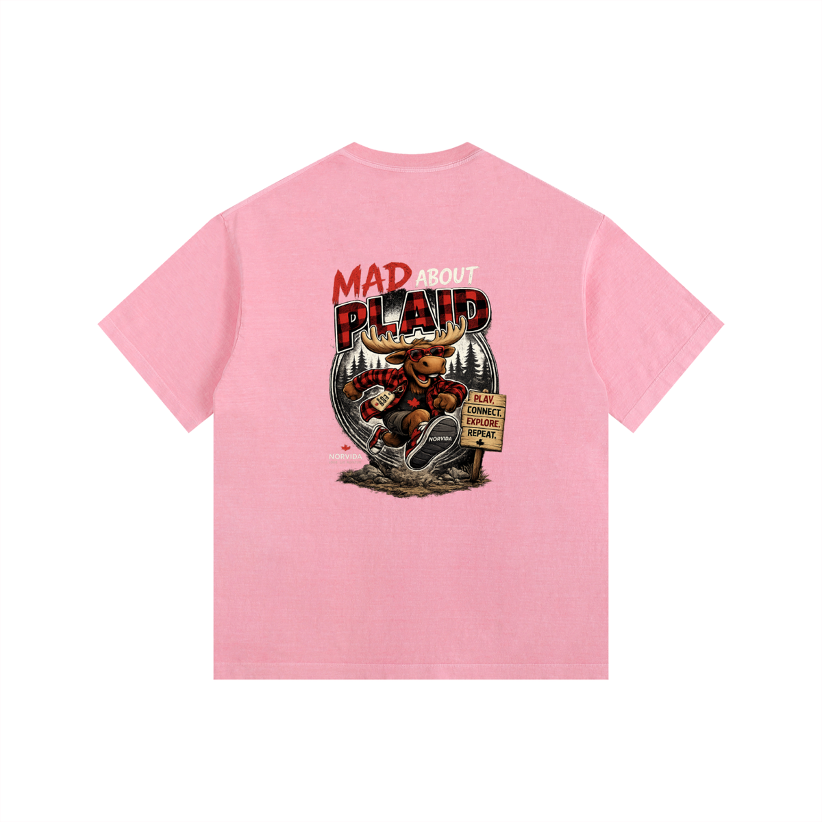 NORVIDA Mad About Plaid Vintage Tee