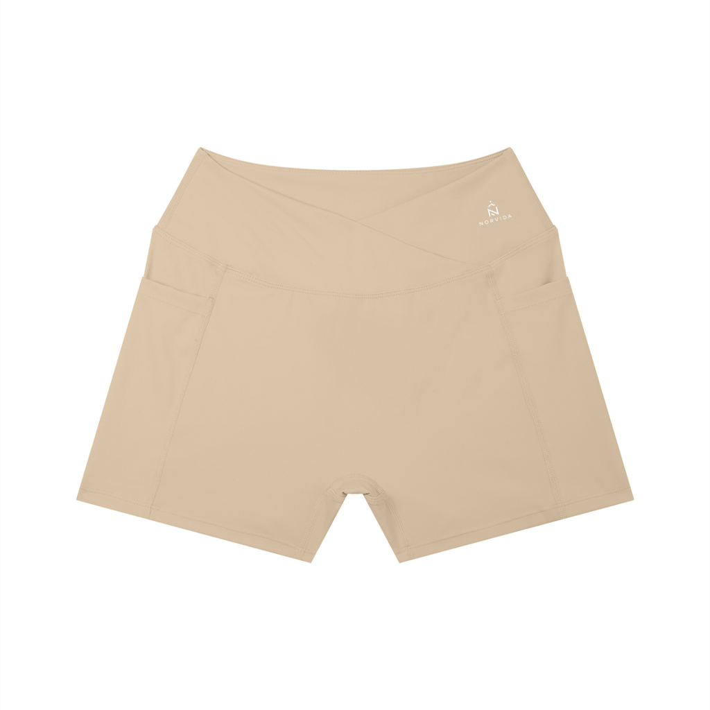 NORVIDA Women’s High-Rise Pocket Yoga Shorts