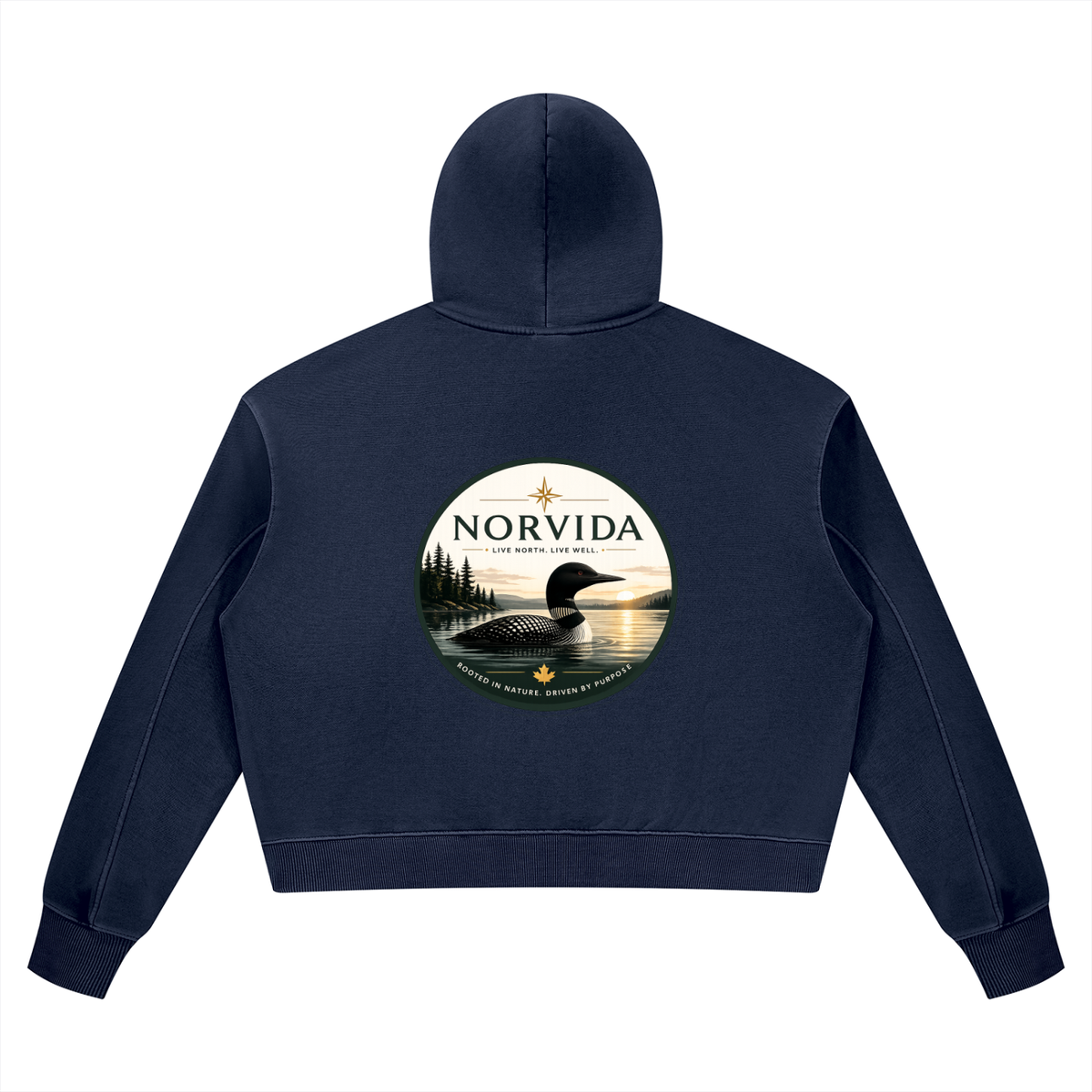 Norvida Women’s Vintage Wash Heavyweight Hoodie | Premium Oversized Canadian Outdoor Hoodie