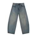 NORVIDA Distressed Barrel Leg Jeans