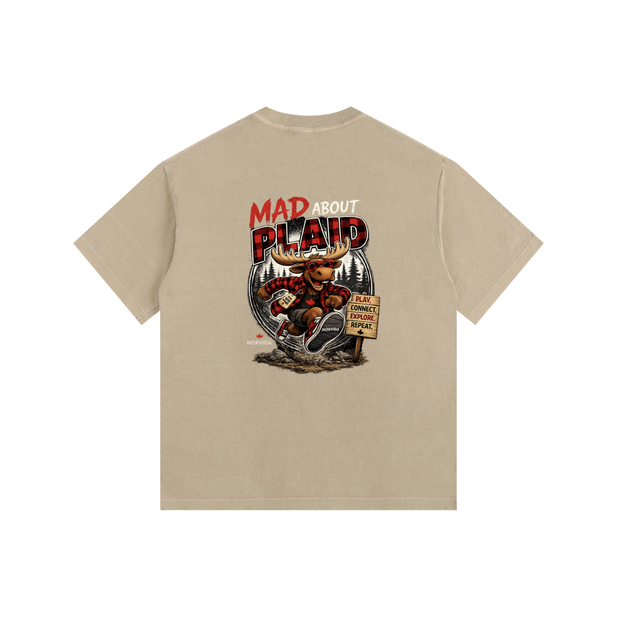 NORVIDA Mad About Plaid Vintage Tee
